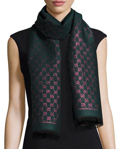 gucci checkered scarf|gucci scarf clearance.